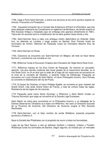 El péndulo de Focault_2 – Umberto Eco - Priorato de Mexico