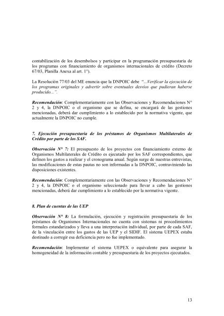 Informe del PRISE - Auditoría General de la Nación