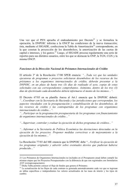 Informe del PRISE - Auditoría General de la Nación