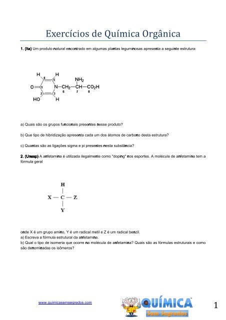 Exercicios_de_Quimica_Organica.pdf - Química Sem Segredos