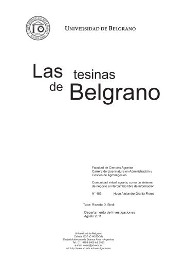 Comunidad virtual agraria como un sistema de negocio e ...