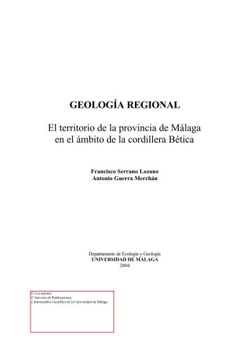 Geología Regional - Universidad de Málaga