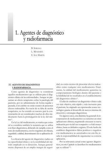 1. Agentes de diagnóstico y radiofarmacia - Sociedad Española de ...