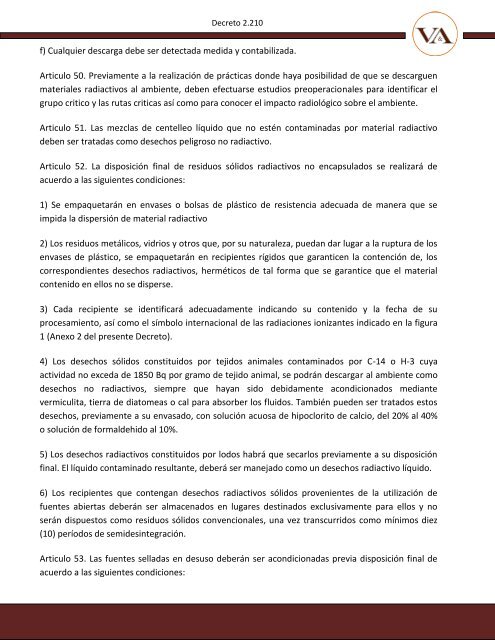 [Decreto Nº 2.210] - Vidal & Asociados