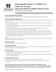 Gammagrafía Renal con DMSA con medicina nuclear - Children's ...