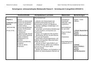 Arbeitsplan Mathematik Klasse 6 - Realschule Cuxhaven