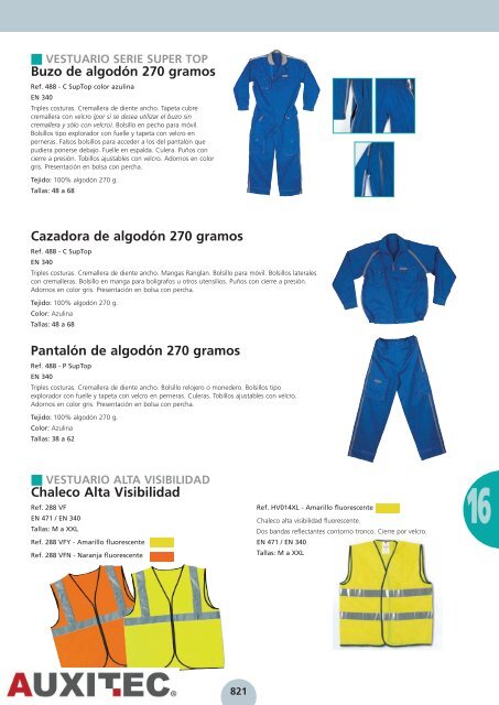 Vestuario y Protección Laboral [3,35Mb] - Auxitec