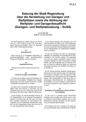 Stellplatzrichtlinien der Stadt Regensburg NEU (PDF, 75 KB)
