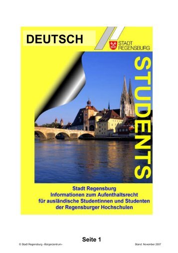 DEUTSCH - Stadt Regensburg