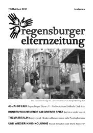 Ausgabe 176 Mai -Juni 2012 - Regensburger Eltern eV