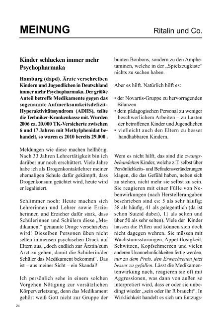 Ausgabe 176 Mai -Juni 2012 - Regensburger Eltern eV