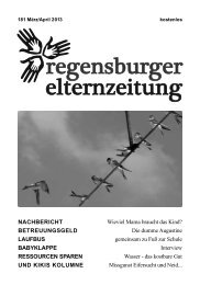 Ausgabe 181 März-April 2013 - Regensburger Eltern eV