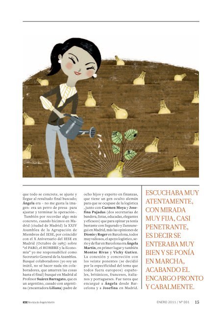 revista especialmente editada para Ángela - IESE Business School