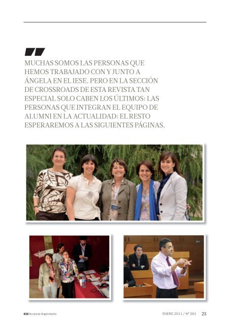 revista especialmente editada para Ángela - IESE Business School