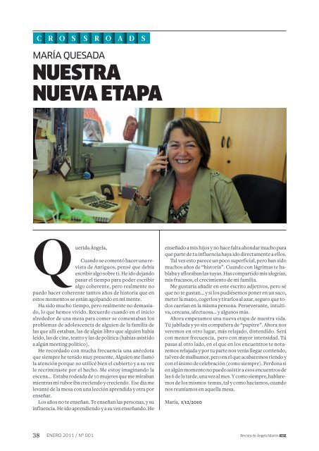 revista especialmente editada para Ángela - IESE Business School