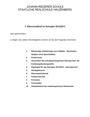 3. Elternbrief (pdf) - Johann-Riederer-Schule