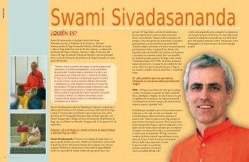 Nº 28: Entrevista a Swami Sivadasananda por ... - Sivananda Yoga