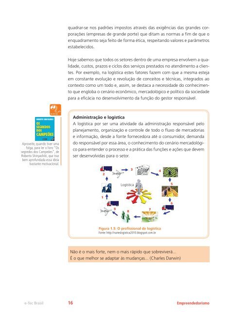Empreendedorismo - Rede e-Tec Brasil - Ministério da Educação