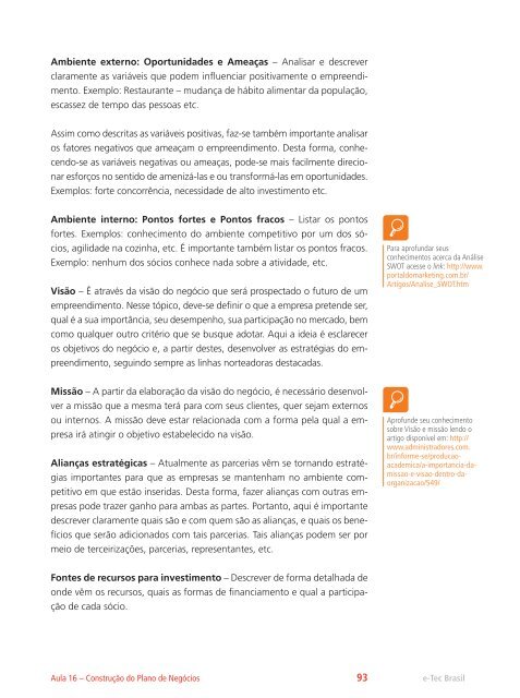 Empreendedorismo - Rede e-Tec Brasil - Ministério da Educação