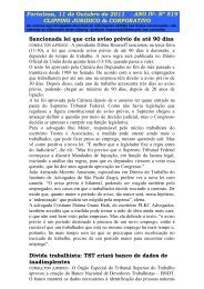 ANO IV– Nº 519 - CLIPPING JURIDICO & CORPORATIVO - SIMEC