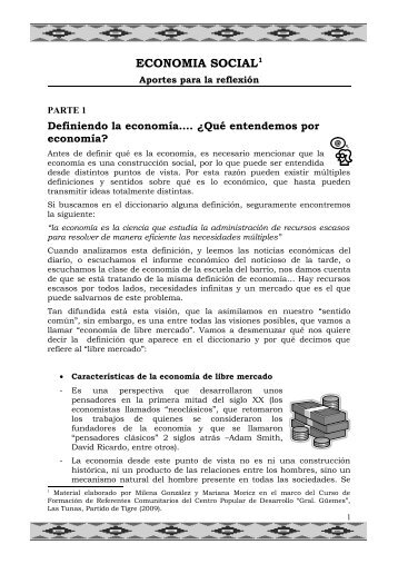 Apuntes - Qué es la Economía.pdf - ProHuerta - INTA