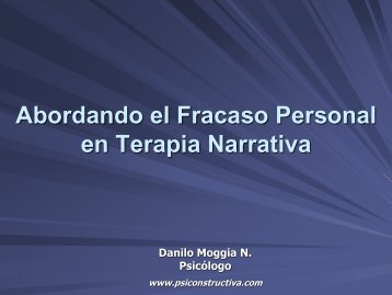 Abordando el fracaso personal en Terapia Narrativa - Aeten.es