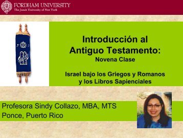 Introducción al Antiguo Testamento: