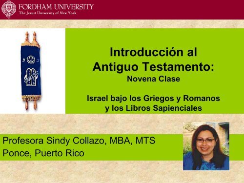 Introducción al Antiguo Testamento: