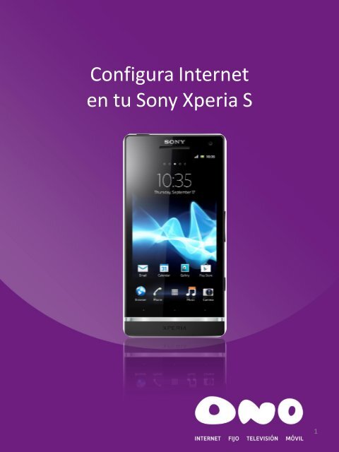 Configura Internet en tu Sony Xperia S - Ono