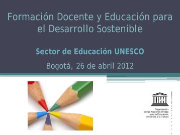 UNESCO Formación docente y EDS - Formadoreds.org