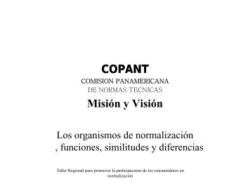 COPANT Misión y Visión - IRAM