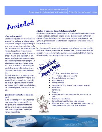 Coleccion Panfletos Virtuales ANSIEDAD