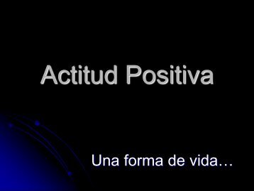 Actitud Positiva