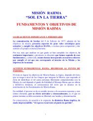 FUNDAMENTOS Y OBJETIVOS DE MISIÓN RAMA - Mision Rahma ...