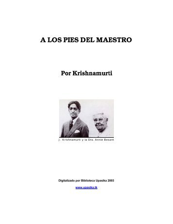 Krishnamurti - A los pies del Maestro.pdf