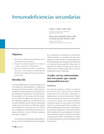 Inmunodeficiencias secundarias