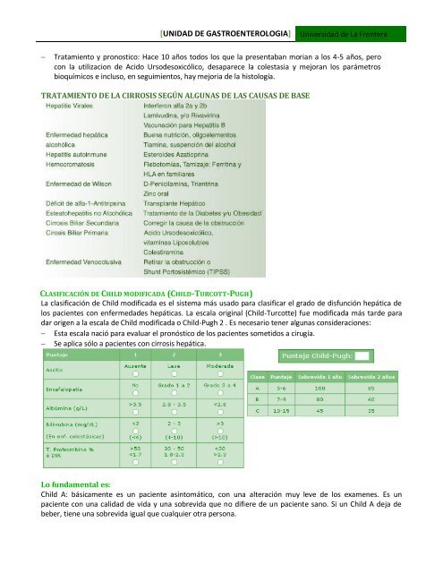 Cirrosis - Facultad de Medicina UFRO