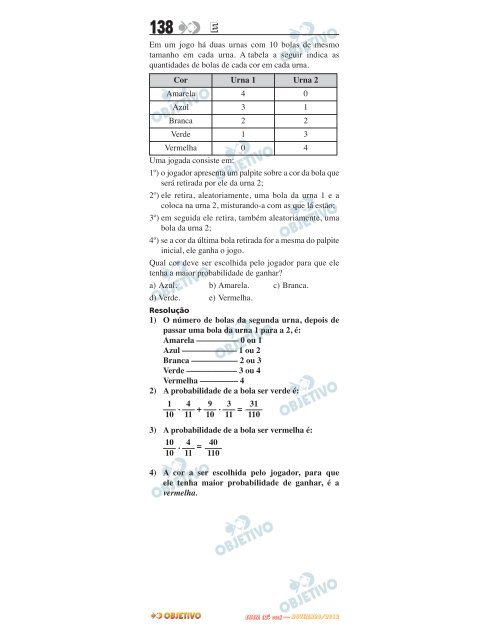 ENEM 2012 - Curso Objetivo