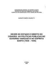 DEVER DO ESTADO E DIREITO DO CIDADÃO: AS ... - História