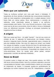 História completa de Dove (PDF) - Unilever