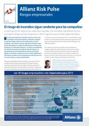 Allianz Risk Pulse: Riesgos empresariales (estudio completo en ...