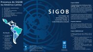 Presença do SIGOB na América Latina - Pnud