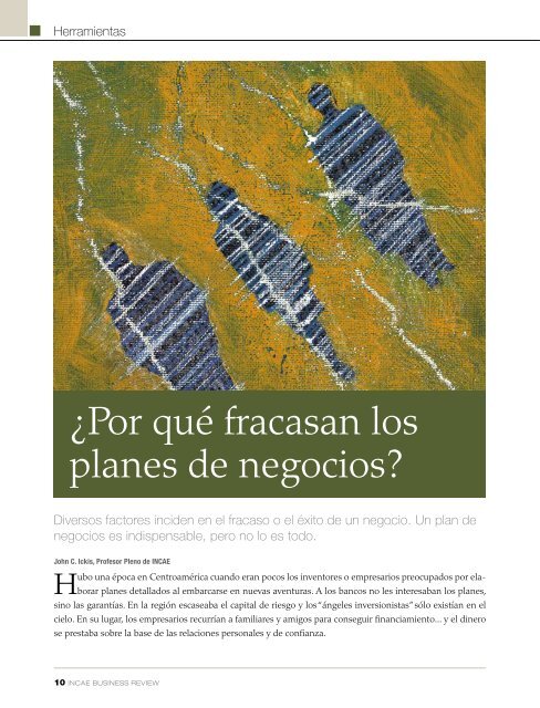 ¿Por qué fracasan los planes de negocios? - INCAE Business Review