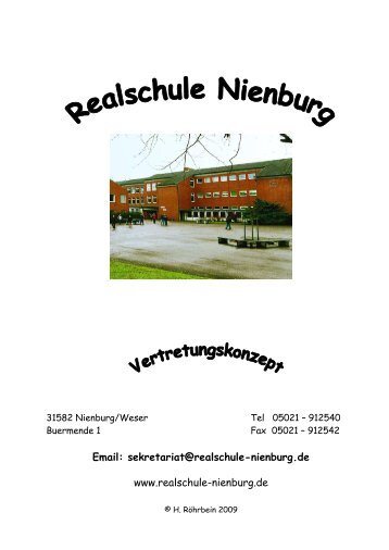 Unser Vertretungskonzep - Realschule Nienburg