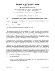 MSA #31-08 - Marshall Islands Ship and Corporate Registry