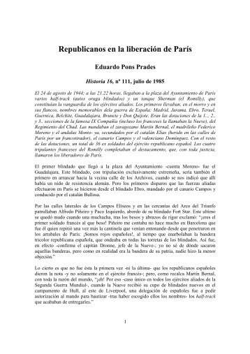 Republicanos en la liberación de París - Christie Books