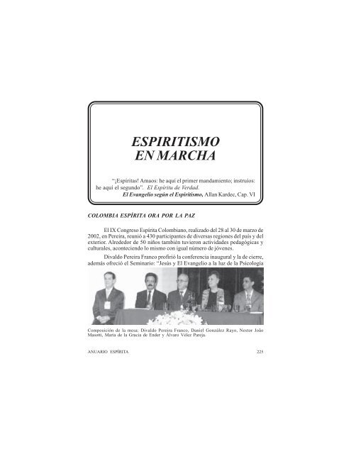 Anuario Espírita 2003 - Federación Espírita Española