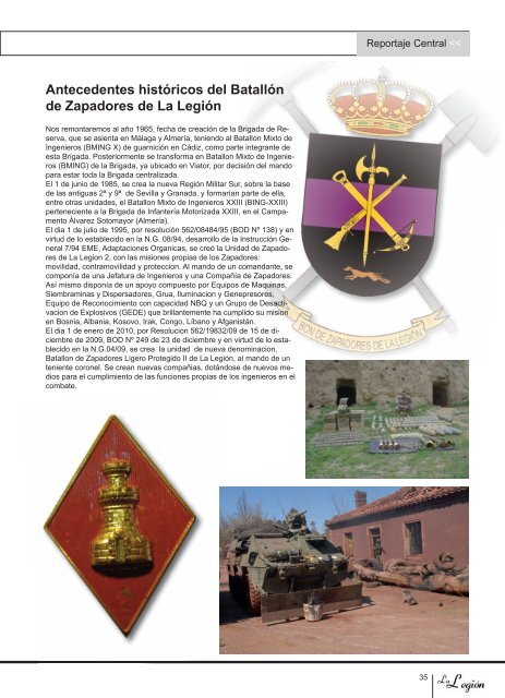 revista la legión nº 515 abril, mayo y junio 2011 - Portal de Cultura ...