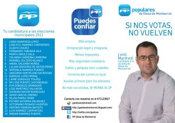 SI NOS VOTAS, NO VUELVEN - aOlesa