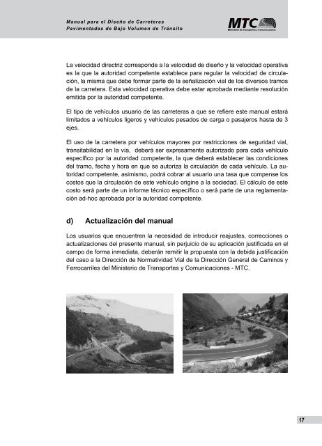 Manual de Diseño de Carreteras Pavimentadas de Bajo Volumen